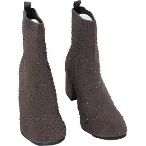 Kenneth Cole REACTION Rida Stretch Jewel Boot Chocolate - Women's US 9.5